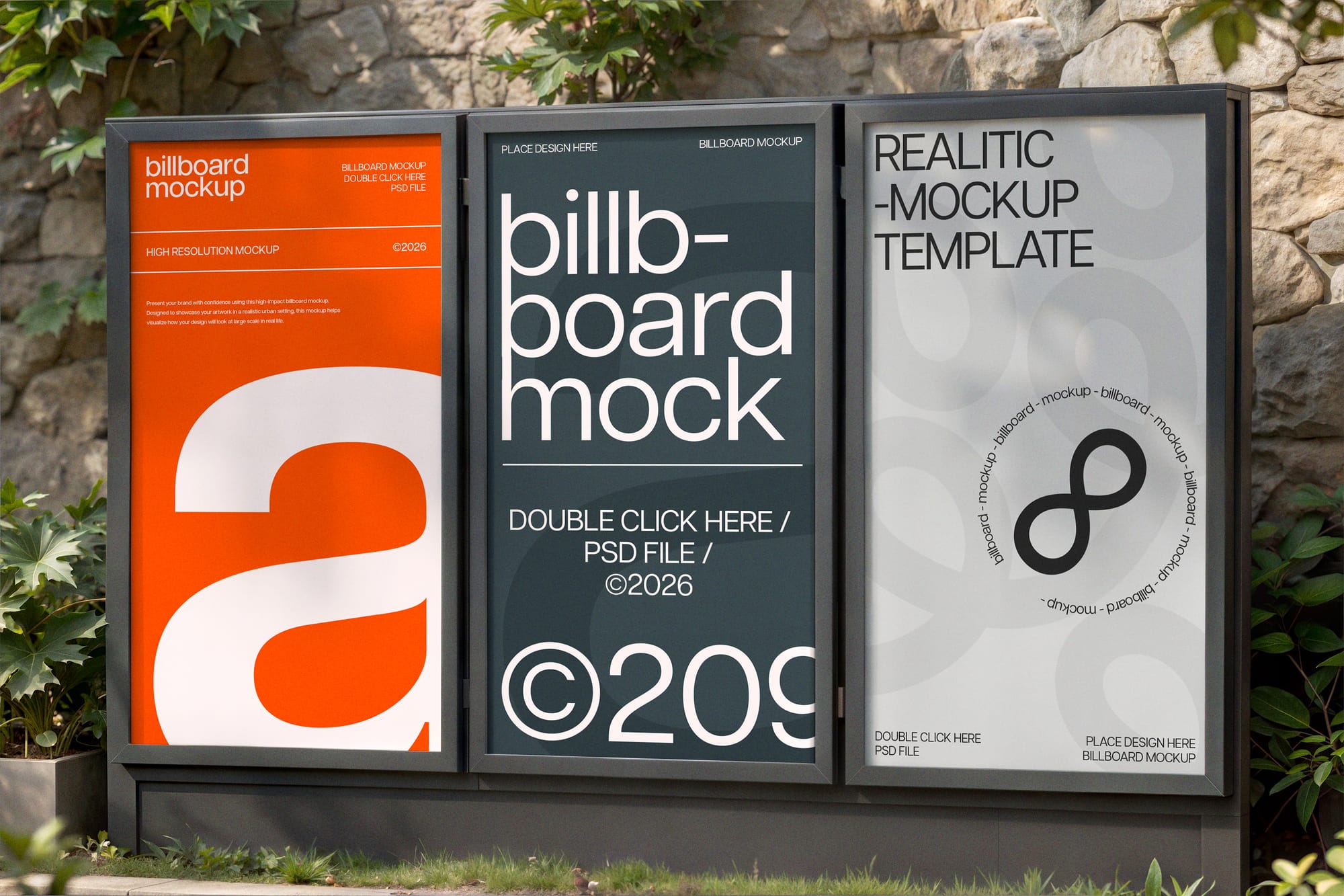 Street Billboard Mockup