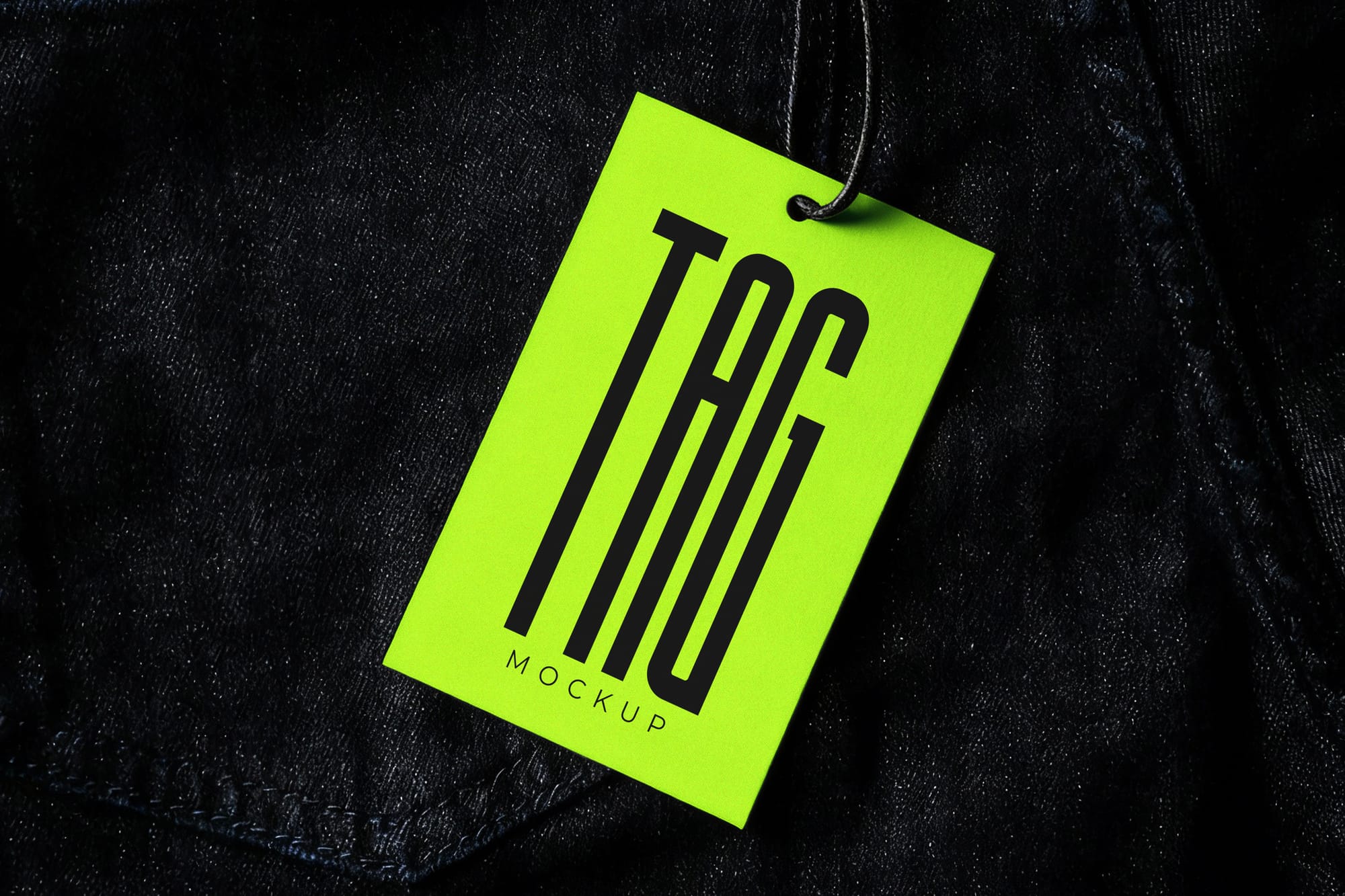 Hang Tag Mockup on Pants