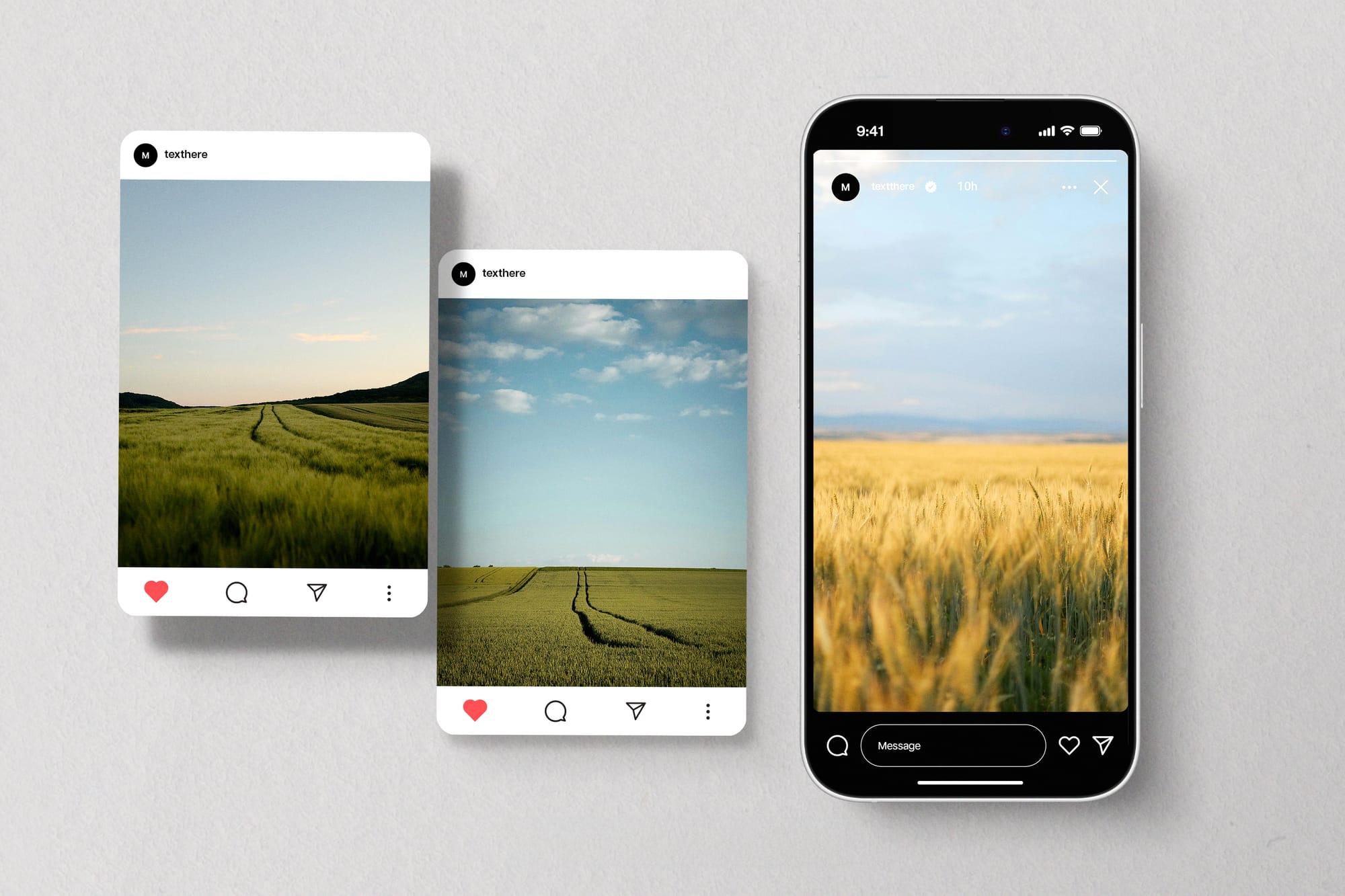 Instagram Post & Story Mockup