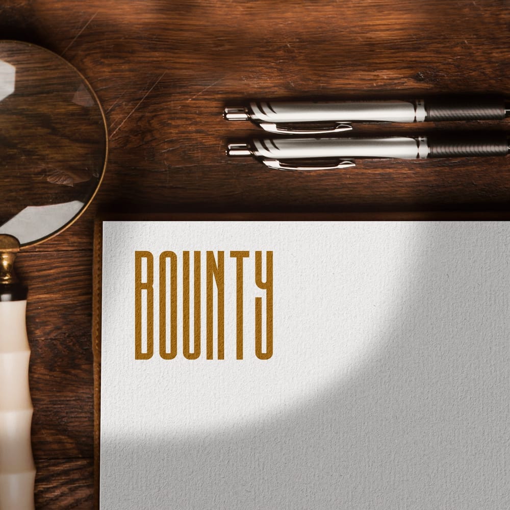 Logo Mockup on Wooden Background