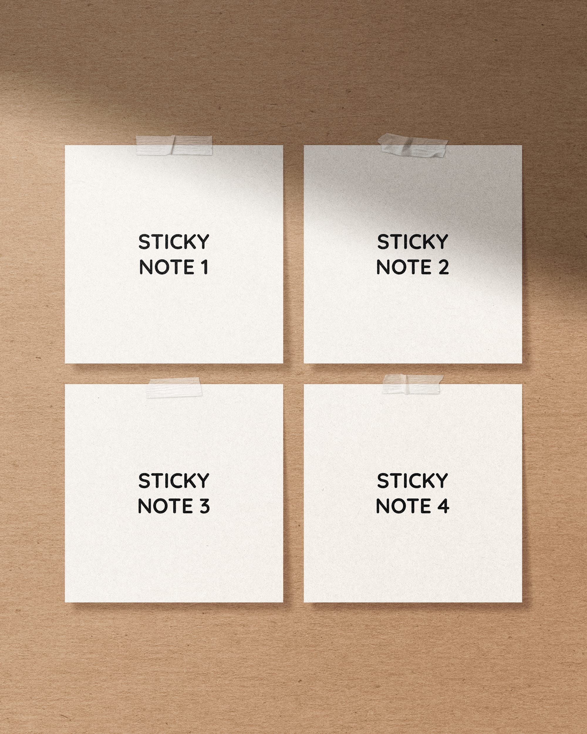 Minimalist Sticky Note Mockup