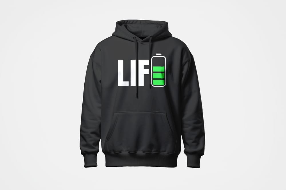 Plain Black Hoodie Mockup