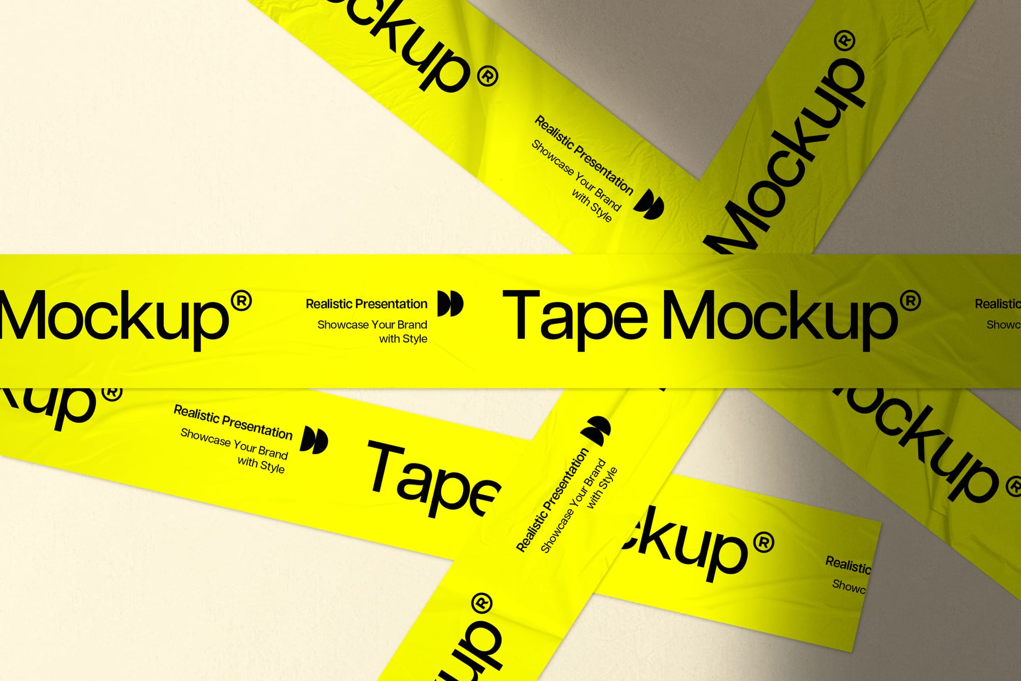 Simple Glued Tape Mockup