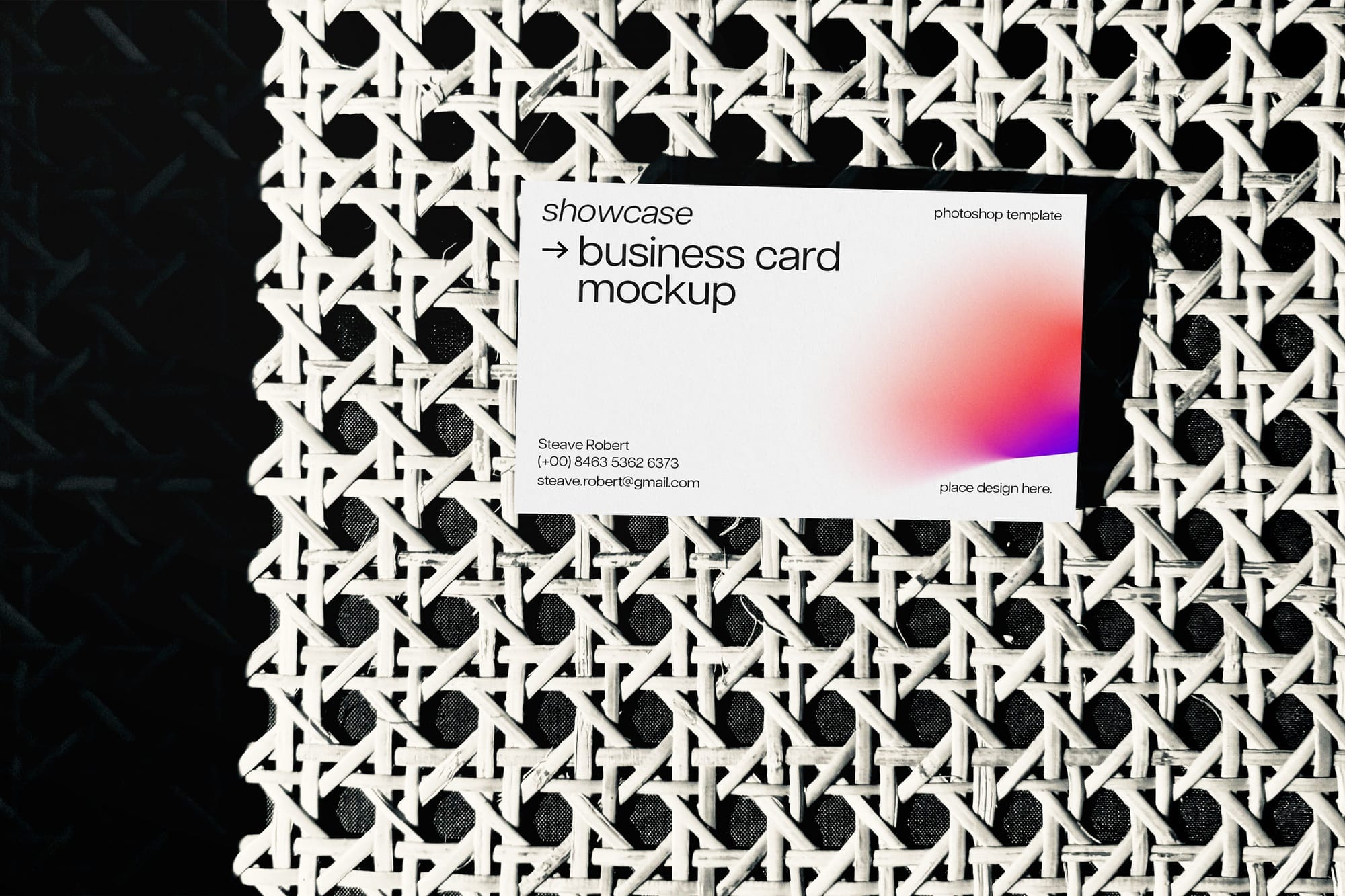 Soft Light Business Card Mockup