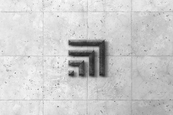 Cement Concrete Logo Mockup