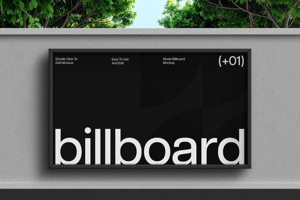 City Outdoor Billboard Mockup