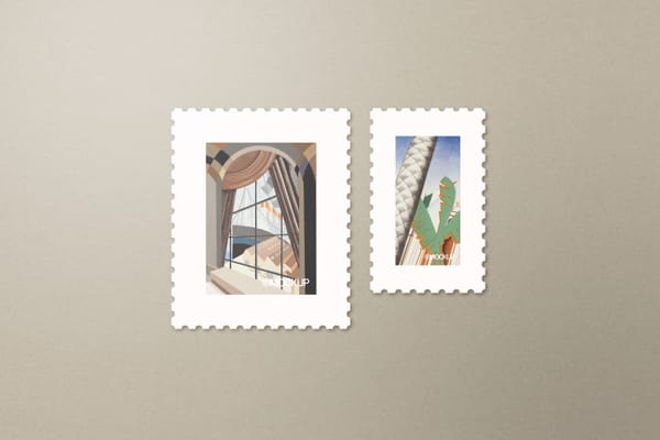 Postage Stamp Mockup