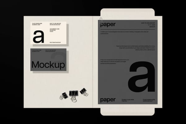 Elegant Stationery Mockup