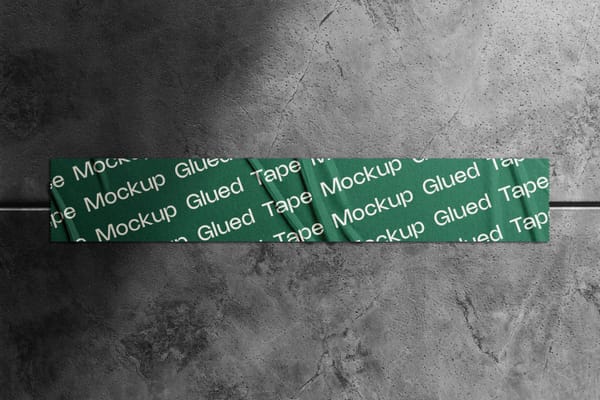 Glued Tape Mockup