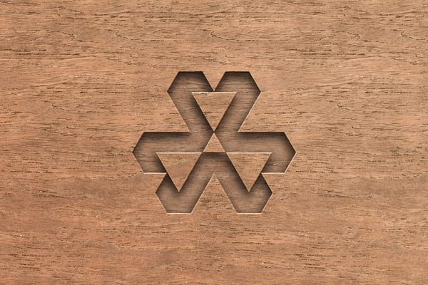 Laser Wood Logo Mockup