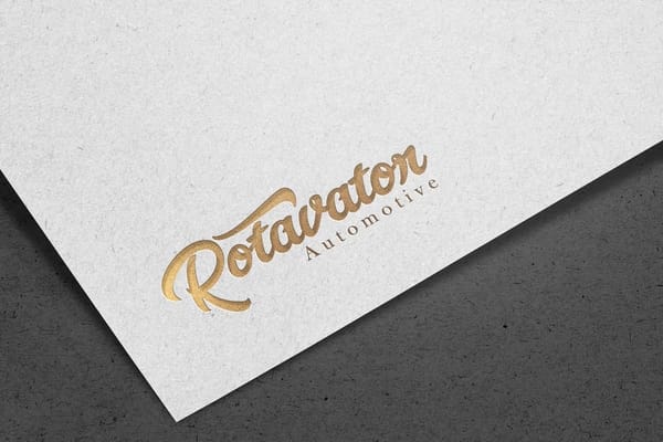 Rotavaton Gold Logo Mockup