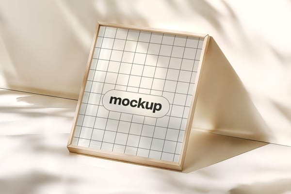 Square Frame Mockup Boho Shadow