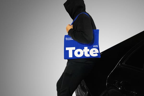 Tote Bag Mockup on Model